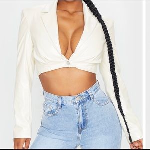 Blazer crop top